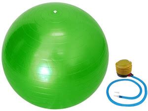 Montreal Gym Ball with Foot Pump for Total Body Fitness, Abdominal ...