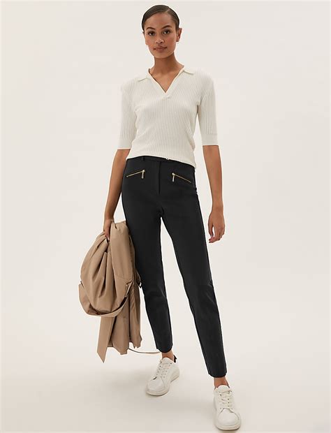 Buy Mia Slim Fit Ankle Grazer Trouser at Marks & Spencer