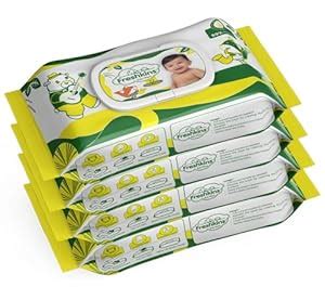 Amazon.in: Buy Freshkins Soft Cleansing Baby Wet Wipes (Pack of 2) 72 ...