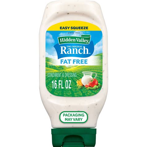 Hidden Valley Fat Free Ranch Condiment and Dressing - 16 fl oz - Pack ...