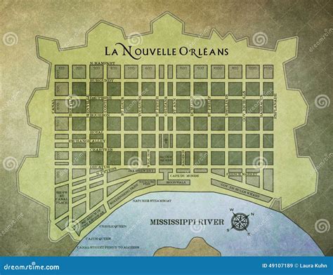 Map Of French Quarter Streets New Orleans