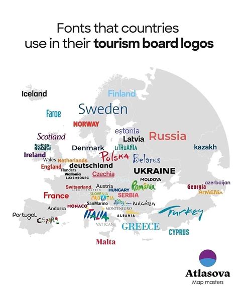 A cool guide to fonts that countries use : r/coolguides