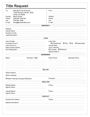 Image result for Title Request Process