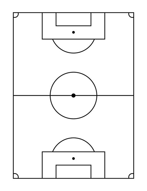 Free Printable Soccer Field Diagram