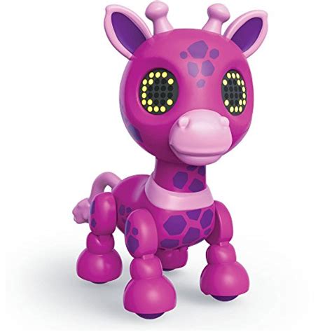 Buy Zoomer Zuppies Safari, Gigi Interactive Pink Giraffe with Lights ...