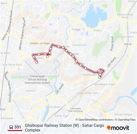 331 Route: Schedules, Stops & Maps - Ghatkopar Railway Station (W ...