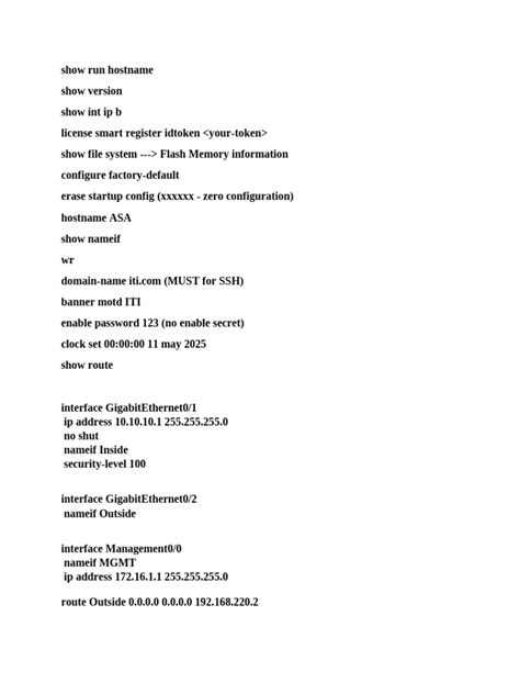 Image result for Basic Asa Configuration