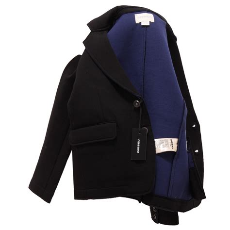 7470T giacca bimbo DIESEL blazer neoprene nero jacket kid