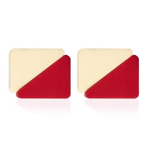PAC Pressed Sponge (Triangle) (Red, Cream) (4 Pc) : Amazon.in: Beauty