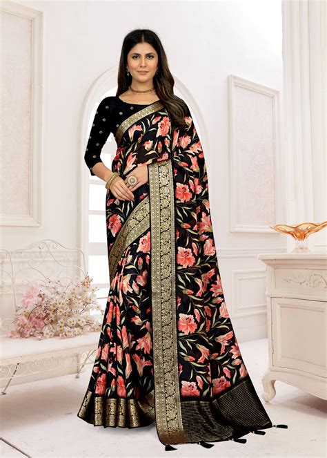Floral Print Saree – Nupur Collection
