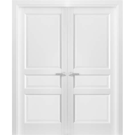 Buy French Double Panel Solid Doors 48 x 80 with Hardware | Lucia 31 ...