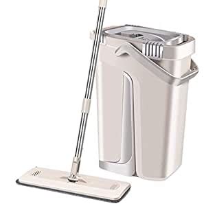 Mops,Lacool Mops Bucket System for Floor Cleaning 2 in 1 Wash Dry with ...