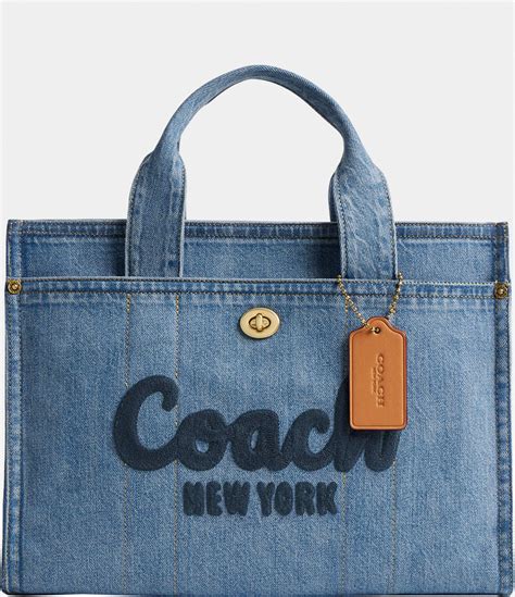 COACH Denim Cargo Tote Bag | Dillard's