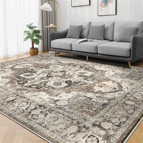 YOUFORTONG Washable 9x12 Area Rug: Boho Rugs for Living Room Ultra Soft ...