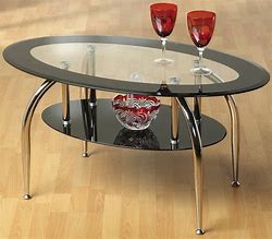 Image result for Chrome Glass Coffee Table
