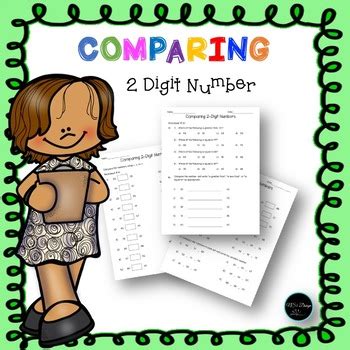 Image result for Comparing 2-Digit Numbers Worksheet
