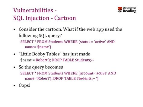 Image result for Xkcd SQL Injection