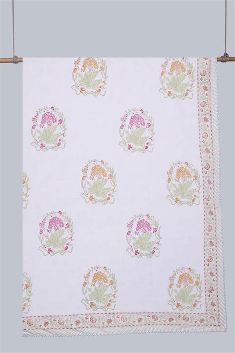 Buy Mustard Magic: Angarika Phool Mustard Reversible Cotton Muslin ...