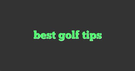 Golf Tips 的图像结果