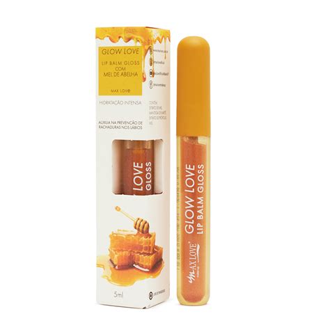 Lip Balm e Gloss Glow Love - Mel de Abelha e Pitaya Max Love 5ml MAX LOVE