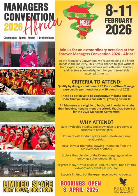 Managers Convention 2025 - AFRICA, Champagne Sport Resort Drakensberg ...