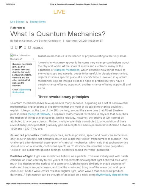 Image result for Quantum Mechanics Explained
