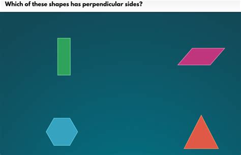 Which of these shapes has perpendicular sides? | Filo