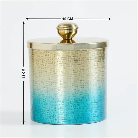 Buy Panama Stainless Steel Cotton Box from Home Centre at just INR 699.0