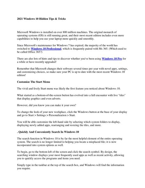 Image result for Windows 10 Hidden Tips