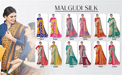 Buy Vimla Mustard Malgudi Art Silk Uniform Saree with Blouse (2101_Free ...