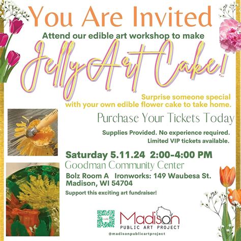 Jelly Art Cake Fundraiser & Workshop!, 149 Waubesa St, Madison, 11 May ...
