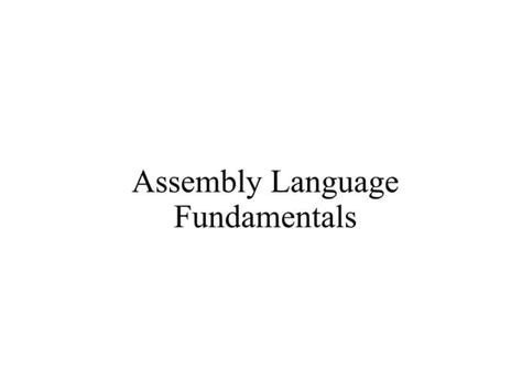 Image result for Assembly Language Basics