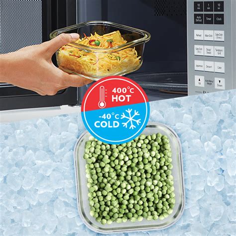 Buy Teal Glass Lunch Box, Square x 2 (Flat) at Best Price Online in ...