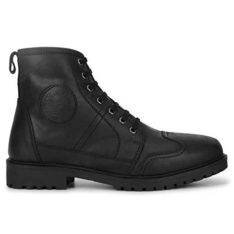 Royal Enfield Huntsman Leather Black Shoes-UK 10 (RLCSOA220398 ...