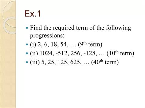 Image result for Geometric Progressions Explained