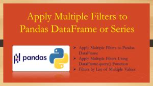 Image result for Filtering Multiple Data Frames in Pandas