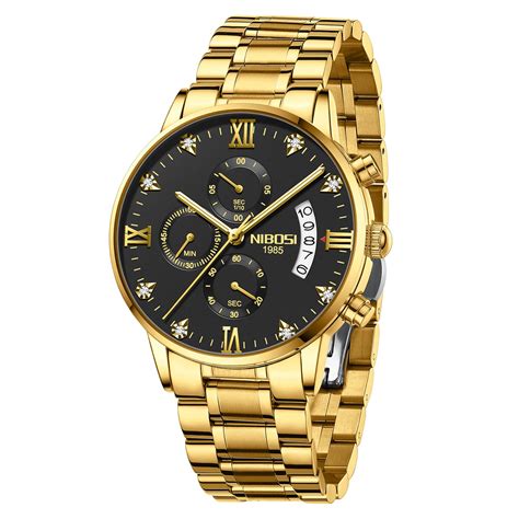 NIBOSI Watch For Men Fashion Business Men Analogue Watches Ultra-Thin ...