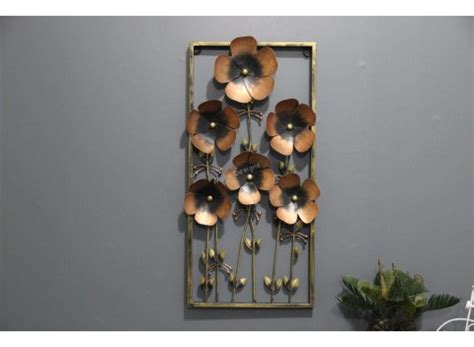 Metal Copper buke flower frame wall decor | Garuda Life
