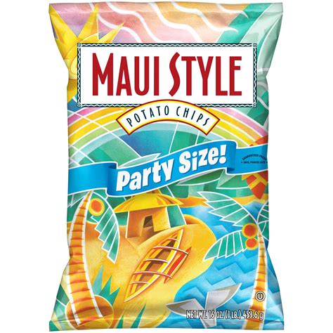 Maui Style Maui Onion Flavored Potato Chips, Party Size, 16 oz Bag ...