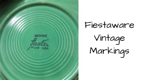 Fiestaware Vintage Markings: Complete Identification Guide