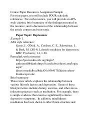 Image result for Course Paper Examples