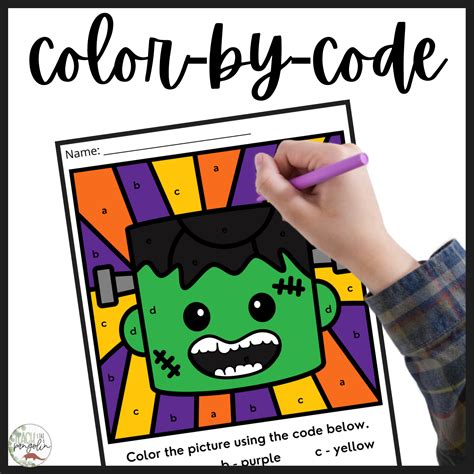 Frankenstein History of Halloween Passage - Halloween Color by Code ...