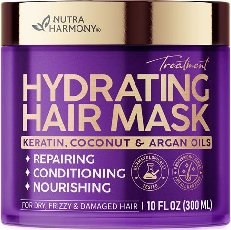 Amazon.com: Hydrating Hair Mask - For Dry Damaged Hair - Moisturizing ...