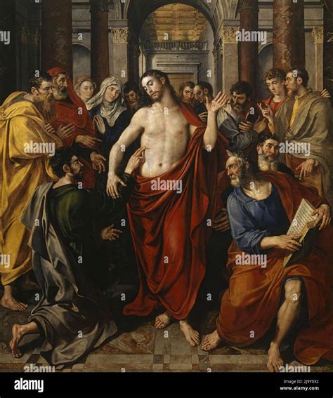 The Incredulity of St Thomas by Maerten de Vos Stock Photo - Alamy