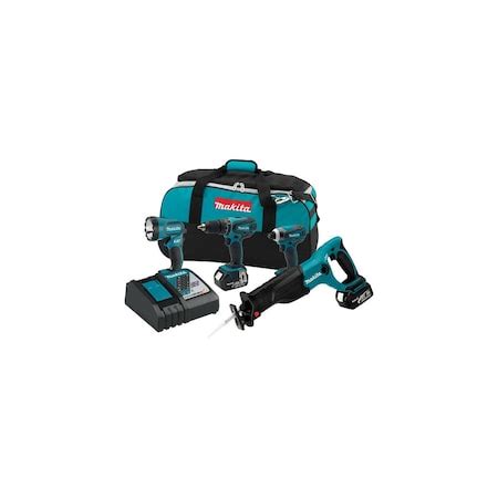 Makita 18V TOOL COMBO KIT, W/ DC CHARGER, 781303 | Zoro