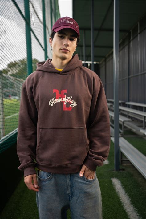 Vintage Cherub Heart | Boxy Fit Brown Hoodie – Crayyheads