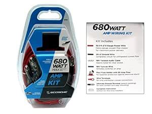 Scosche KPA8C 680 Watts 8-gauge OFC Mono/2 Channel Amplifier Wiring ...