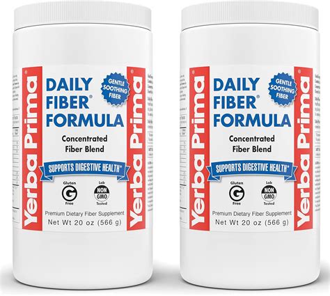 YerbaPrima Yerba Prima Daily Fiber Formula - 20 oz Powder (Pack India ...