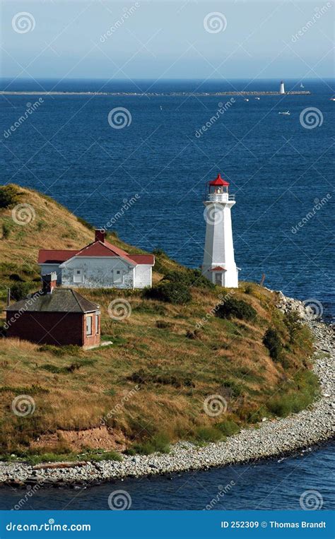 Lighthouses on Outskirts of Halifax Harbor Stock Image - Image of canada, shoreline: 252309
