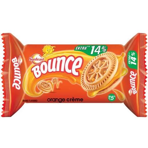Sunfeast Bounce Biscuits - Orange Creme Cookies, 39 g – Fetch N Buy